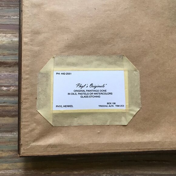 Yellow Iris Flower Original Pastel Drawing Framed Signed Phyl Henkel 14x17" - Picture 5 of 5